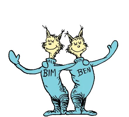 Bim and Ben, from Fox in Socks