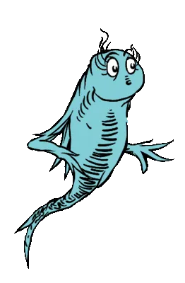 Blue Fish, from One Fish Two Fish Red Fish Blue Fish