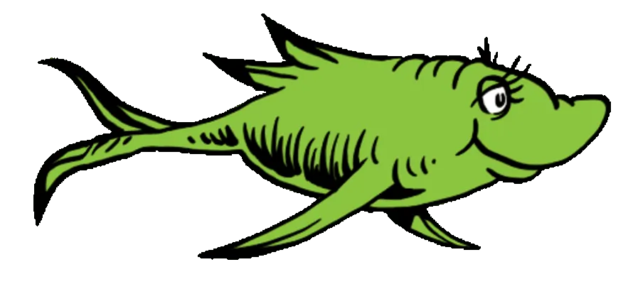 Green Fish, from One Fish Two Fish Red Fish Blue Fish