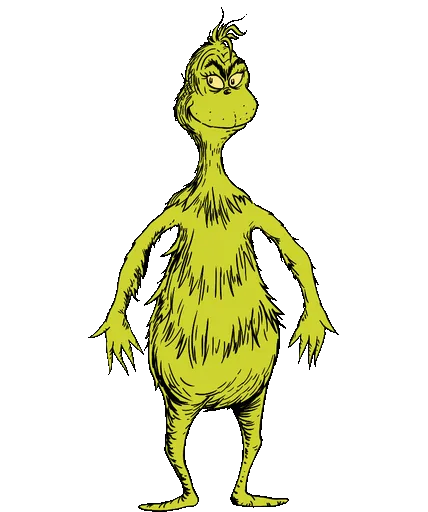 The Grinch, from How the Grinch Stole Christmas!