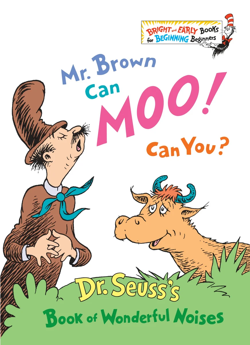 Mr. Brown Can Moo! Can You? book cover by Dr. Seuss (1970)