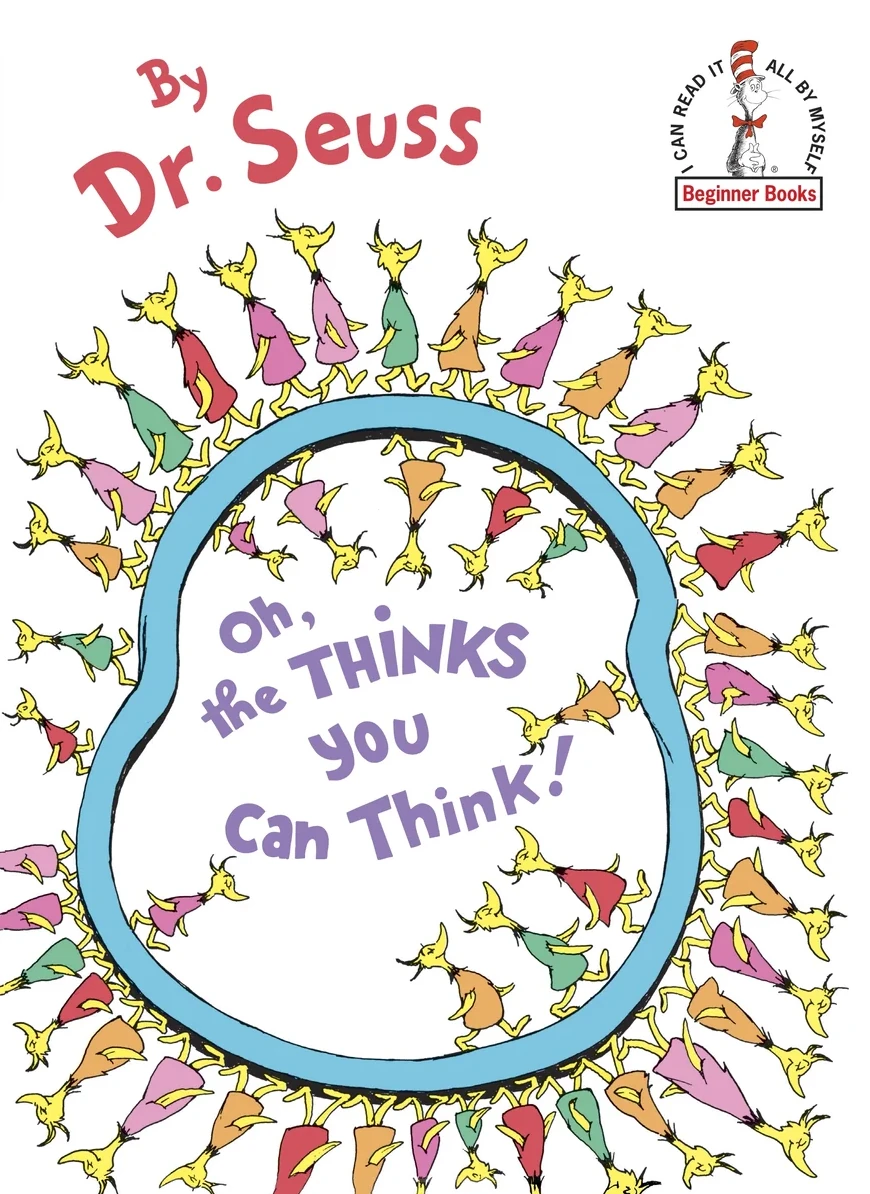 Oh, the Thinks You Can Think! book cover by Dr. Seuss (1975)