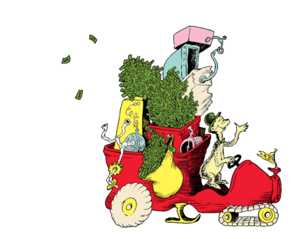 Sylvester McMonkey McBean, from The Sneetches