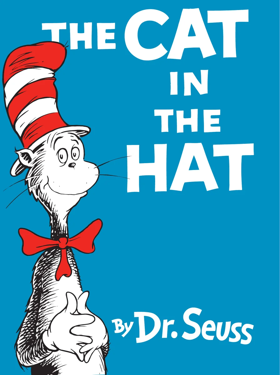 The Cat in the Hat book cover by Dr. Seuss (1957)