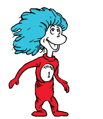 Thing One, from The Cat in the Hat